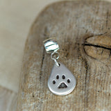 Paw print charm on carrier