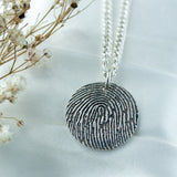 "Tender Touch" Fingerprint Necklace - Curb