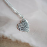 "Tender Touch" Fingerprint Necklace - Fine Belcher